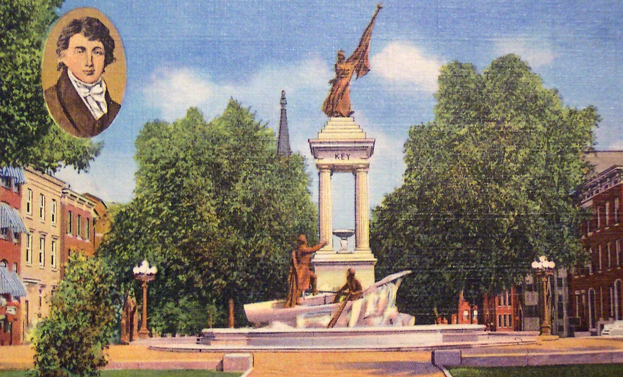 Key-Monument-Vintage-Postcard